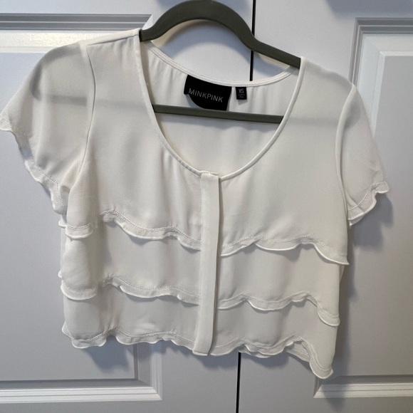 Minkpink cropped blouse - Picture 1 of 3
